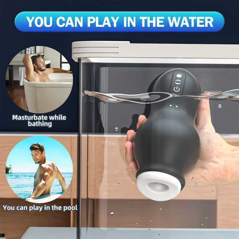 Masturbation Cup Blowjobs Machine Masturbator for Men Automatic Sucking Male Machine Oral Vaginal Penis Vibrator Sex Toy for MenXJ250905