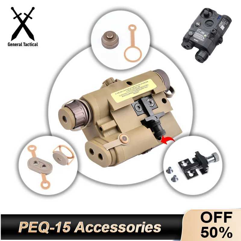 Tactical LA5C PEQ15 Laser Hunting Accessories PEQ15 Mount Base Light Head Covers Battery Cover For Wadsn Peq LaserXJ250905