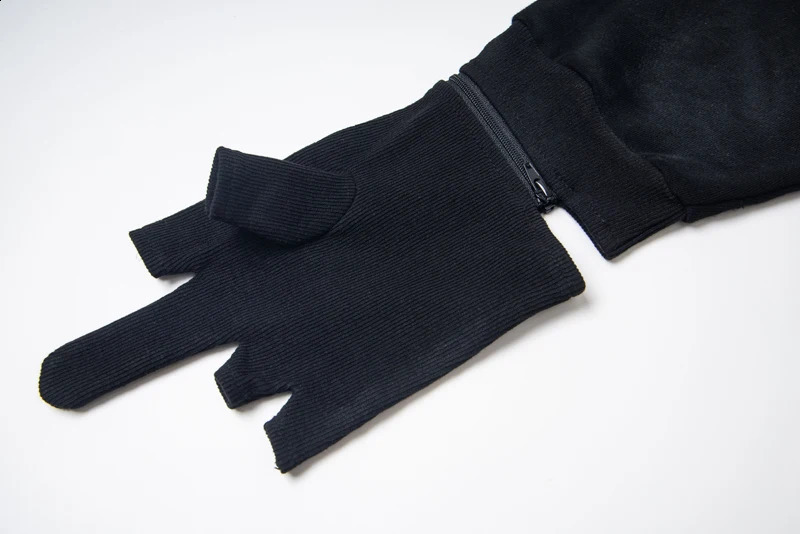 Double Zipper Project G/R Hoodie Sleeve Glove Long Men Women High Quality winter Band Play perform Sweatshirts Pullovers 250815