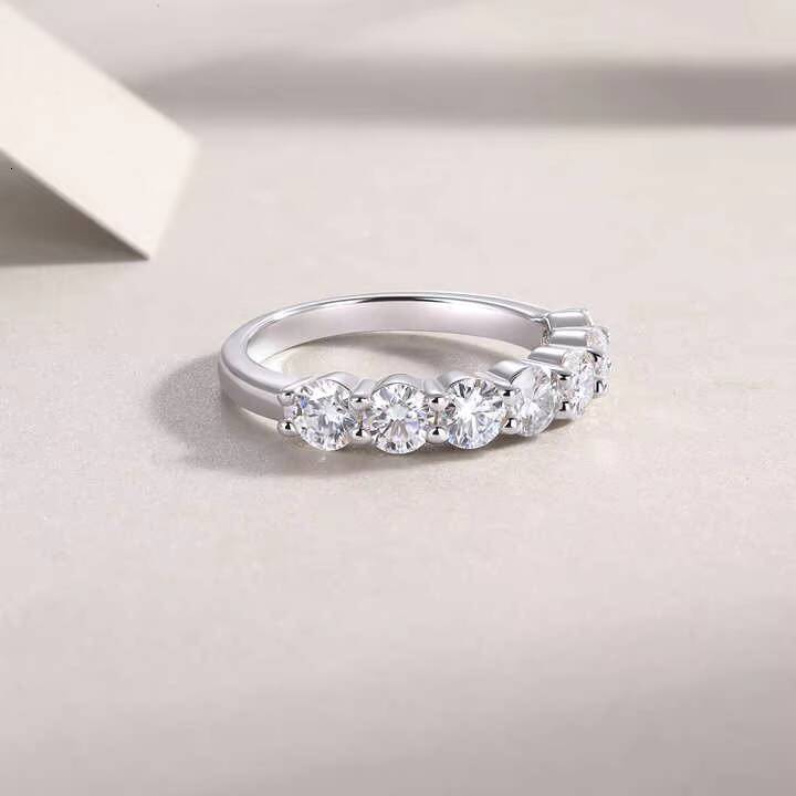 VOAINO With GRA Certificate Luxury VVS D Color Lab Diamond Ring for Women Wedding Band