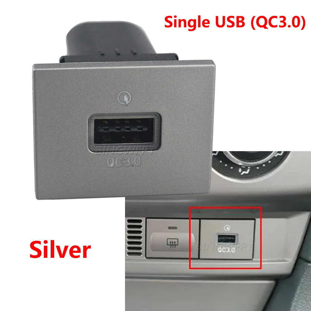 Car USB Input Adapter Audio Radio u-disk flash Socket Interface Cable For Ford Focus 2 QC3.0 Mk2 2009-2011 Accessories
