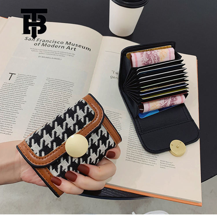 TB BHULAMTE Designer Bag New Card Holder For Women High-end Ultra-thin Luxury Bag Style, Ins Style, Multiple Card Slots, Niche Design, Large Capacity 