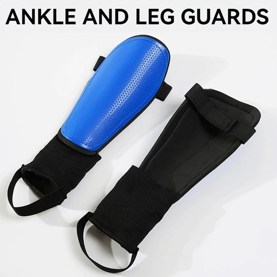 Loogdeel 1 Pair Soccer Shin Guard with Ankle Protector and Adjustable Straps Football Protective Gear for Kids Youth Adults 250905