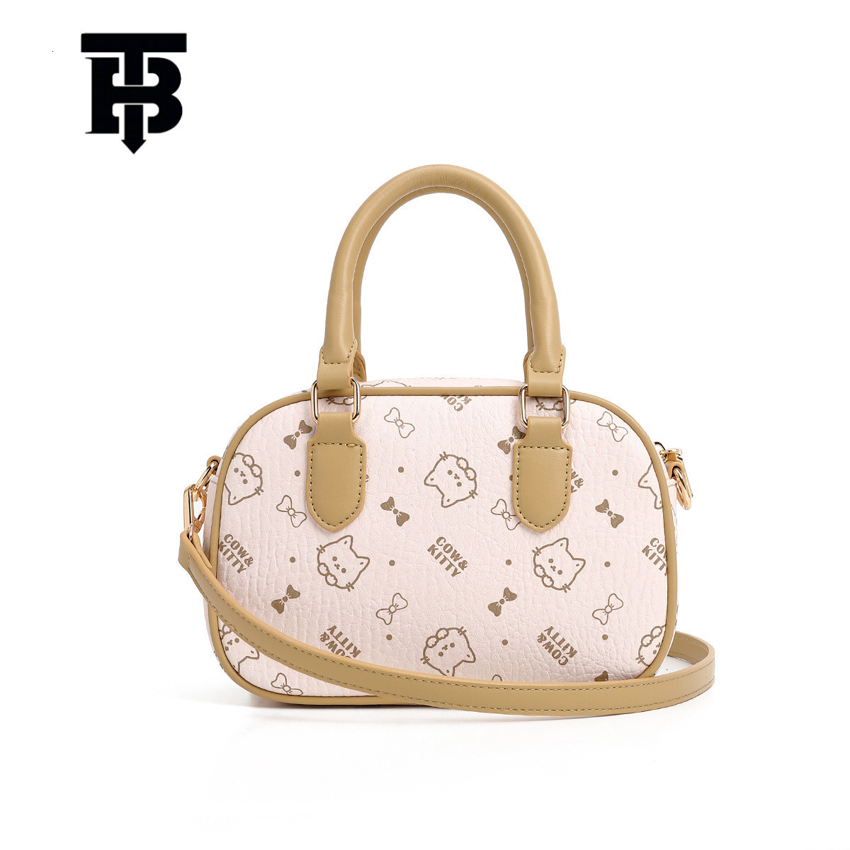 TB BHULAMTE Designer Bag 2025 New Fashion Luxury Bag Printed Elegant Handheld Bowling Bag For Women Casual Versatile High-end Cute Cross-border