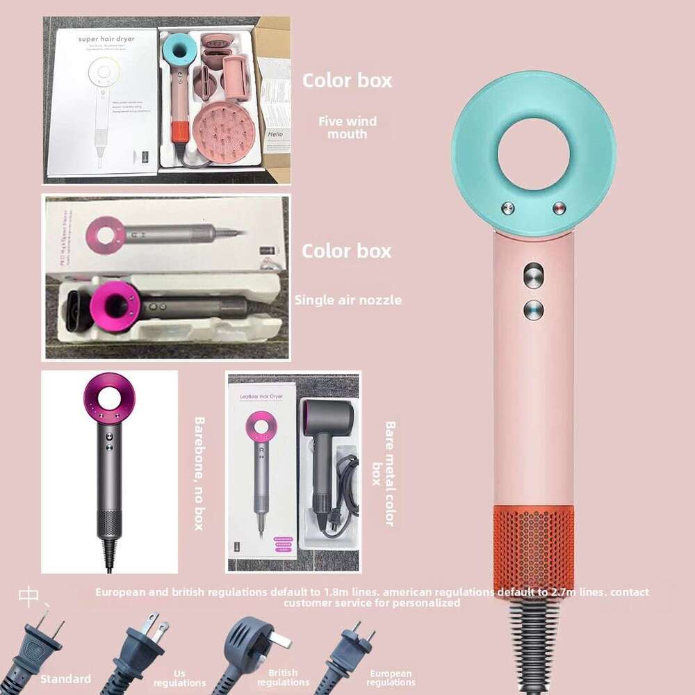 2025New Professinal Leafless Hair Dryer Personal Hair Care Styling Negative Ion Tool Hair Care Quick Dry Home Powerful Hairdryer