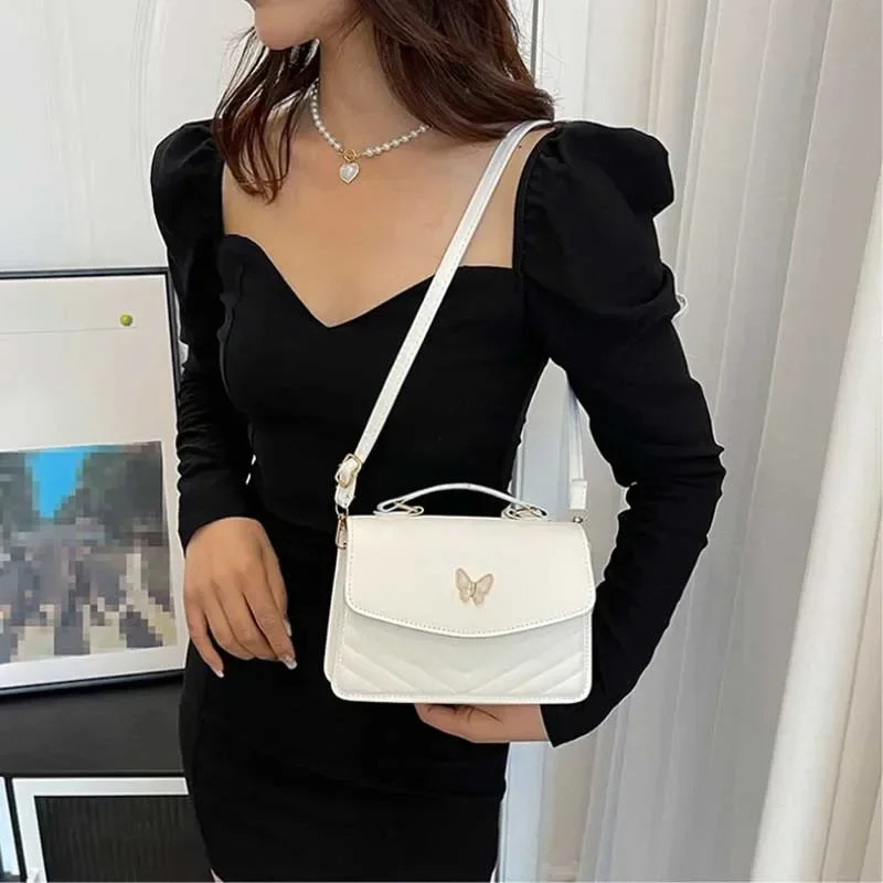 PU Versatile and Fashionable Portable Small Square Bag Single Shoulder Crossbody Bag Handbag Bolsas De Mujer 250903
