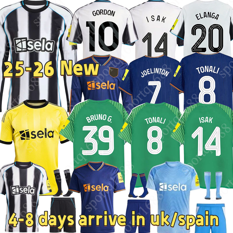 NEwcastl jersey 25 26 ISAK Newcastls soccer jersey LACK Kids ELANGA 25 26 BARNES BRUNO G. Gordon WISSA Football Shirt Home Away Botman fans Woltemade TRAINING PRE MATCH