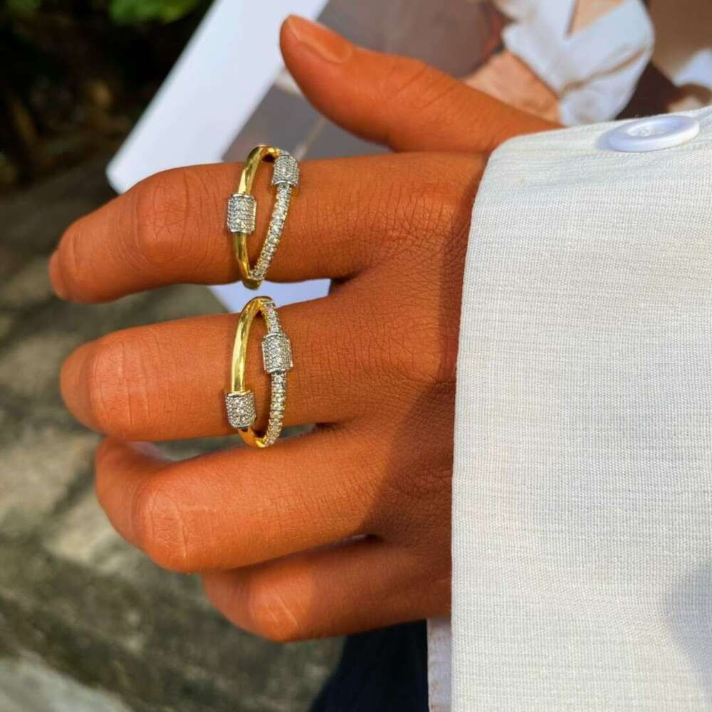 New Women's Dia-Studded Ins Internet Celebrity Temperament Bracelet Versatile Ring Set Decoration