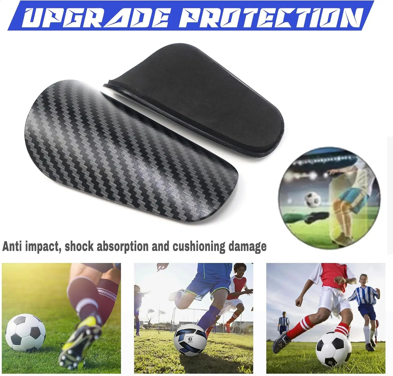 Loogdeel Mini Soccer Shin GuardsExtra Football Guards Kids Youth Adults Protective Equipment 250905
