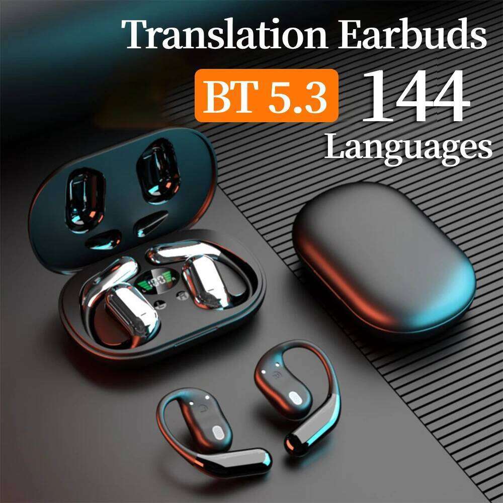 Wireless BT Translation 144 Languages Ai Translating Earbuds Headphones 3-In-1 For Travel Business Learning
