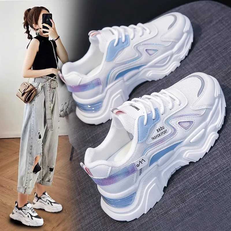 2025 Sneakers Women Platform Flat Shoes Woman Shoes Green Casual Trainers Ladies Chunky Sneakers Women Shoes Z250905