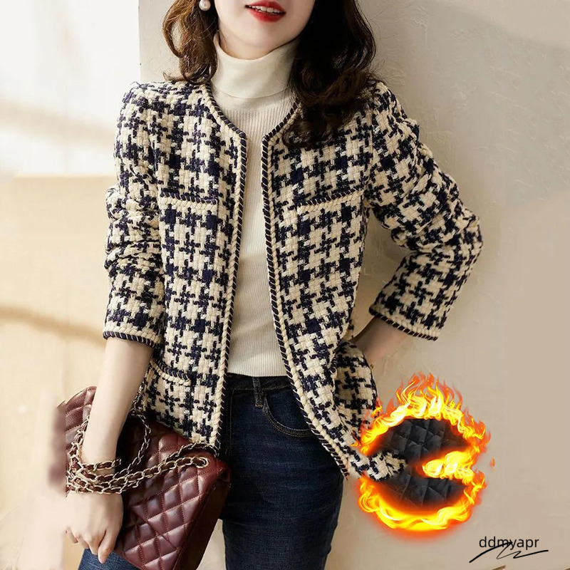Jacket Blazer Woman Womens Designer Clothing Chan Style Coat Is Versatile Choice Early ddmyday Autumn The Tweed Top For A Socialite Looks Slimmer