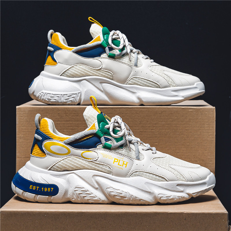 Free shipping of new sports, casual, breathable, height increasing dad men's trendy moral training shoes, and loafers