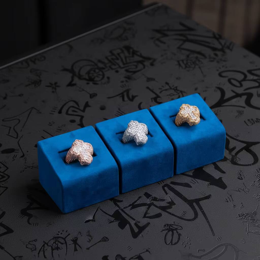 Fine Jewelry Vvs DEF Color Lab Created Diamond 6ct 9K 10K 14K 18K 22K Real Gold IGI Cluster Baguette Cross Ring Iced Out Hip Hop