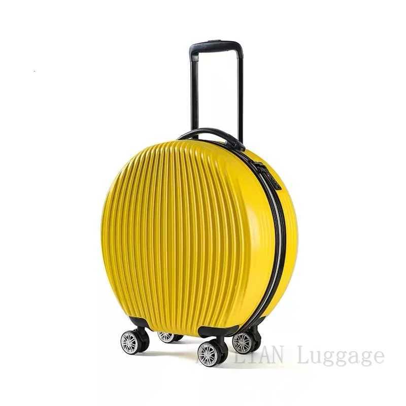 peculiar Rolling SuiTCase with Cosmetic case Rounded trolley Luggage Bag set wheel Women Trolley case and Handbag gift Z250905