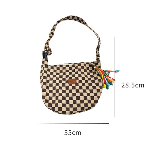 TB BHULAMTE Designer Bag Luxury Bag Sub Coffee Color Small Crossbody Bag New Large Capacity Shoulder Bag Seaside Vacation Canvas Crossbody Bag