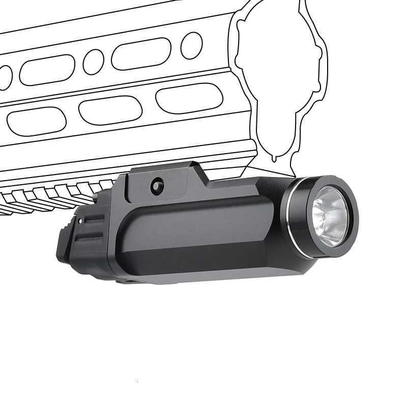 WADSN TR9 TR7 X Mounted Light 1000Lumens Strobe Hunting Weapon Airsoft Flashlight Dual Function Switch Fit 20mm Rail LanternXJ250905