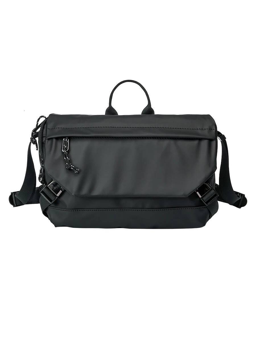 Causal Nylon Zipper Shoulder Japanese Style Teenager School Sling Streetwear Men Travel Commuter Crossbody Bag high-quality