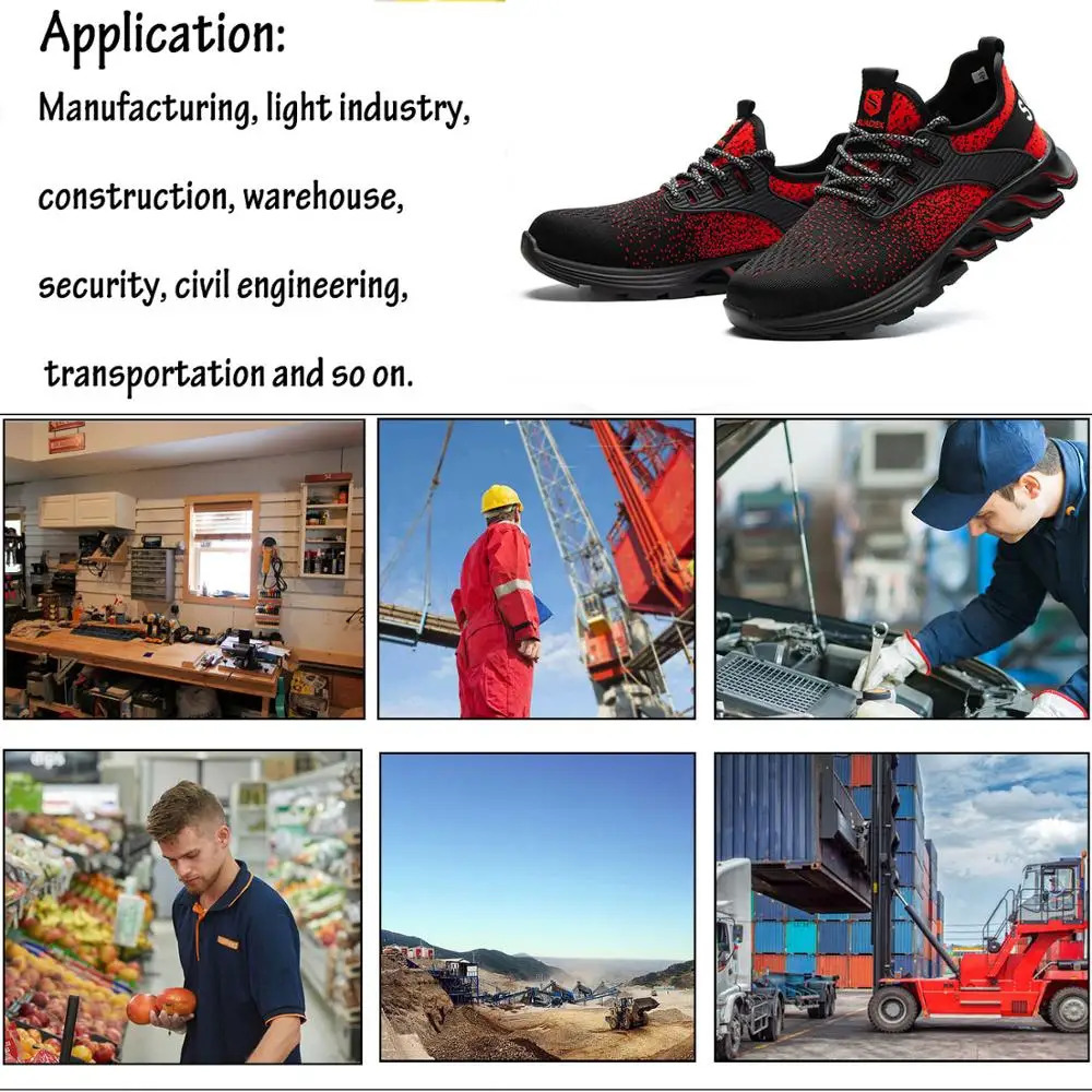 SUADEX Men Women Safety Shoes Steel Toe Boots AntiSmashing Work Shoes Lightweight Breathable Composite Toe Men EUR Size 3748 250905