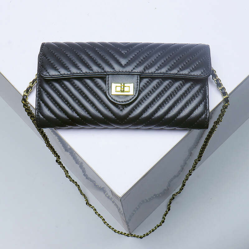 DHpet_wholesale Genuine Lamb Leather Crossbody Phone Purse Vintage V-Stitch Embroidery Multi-Function Wallet Bag with Detachable Strap