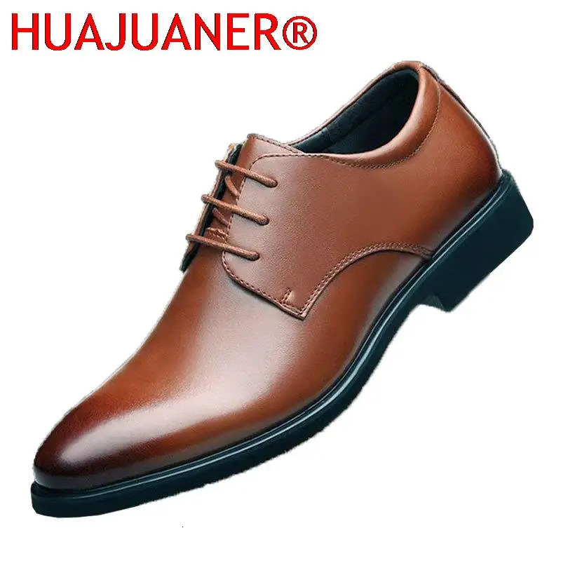 Leather Shoes Mens Breathable Black Soft Leather Soft Bottom Spring And Autumn Man Mens Business Formal Wear Casual Shoes 250903