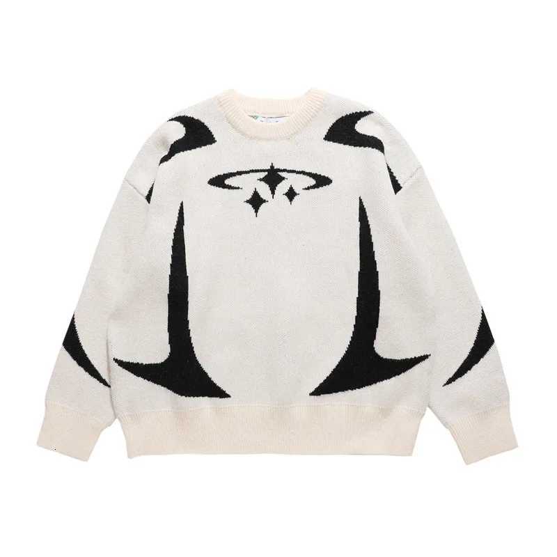 Womens Sweater pullover sweatshirt long sleeve winter vintage print pattern clothes hip hop oversize Anime Knit Sweater EMO Z250905