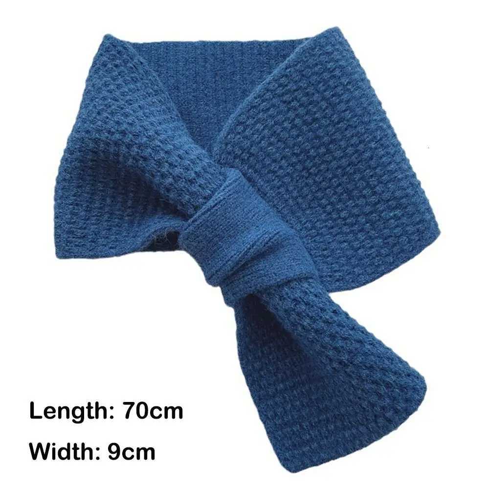 Winter Warm Solid Color Cross Scarf Knitted Neck Scarf Neckerchief Wr GirlsXJ250905
