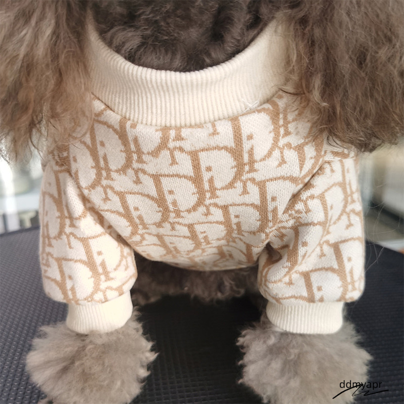 Designer Pet Sweater Large Dog Clothes ddmyday Autumn And Winter Fashion Brand Warmer Than Bear Corgi Giant Expensive Teddy Golden Hair Samoyed