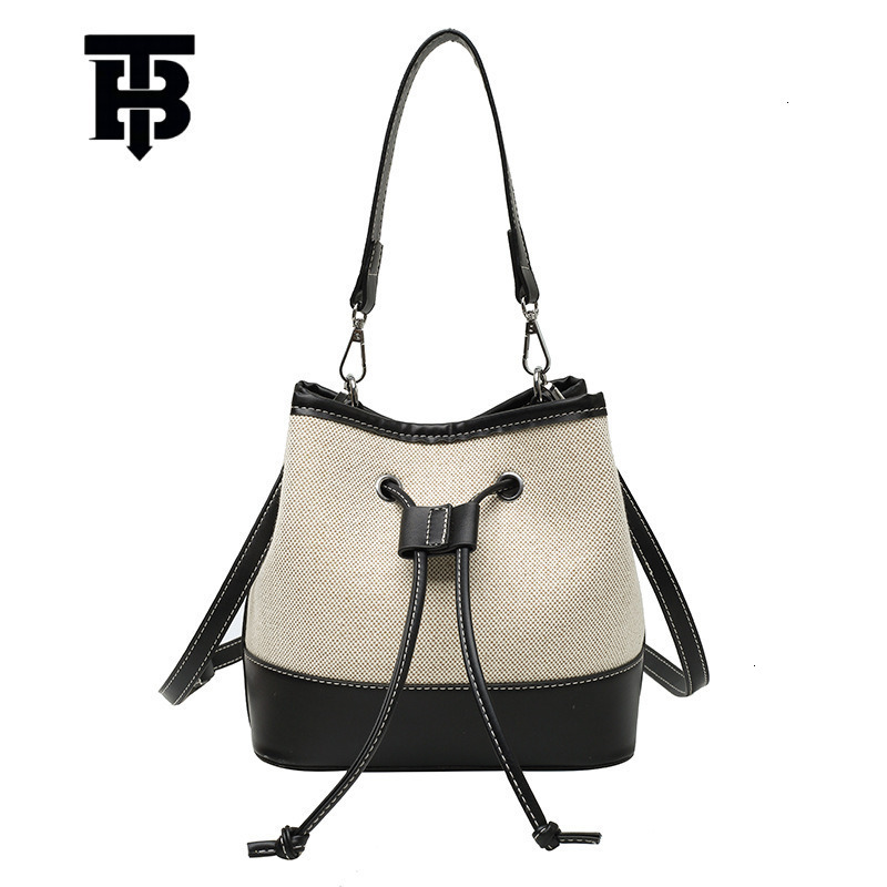 TB BHULAMTE Designer Bag Women's Bags 2025 Autumn New European And Luxury Bag American Fashion Bags Crossbody Bags Drawstring Patchwork Canvas Ha