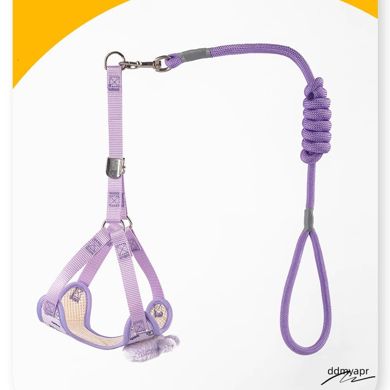 Labubu Dog Leash, Step-In Soft Mesh Puppy Vest With Cute Patterns And Ddmydec Doll Decorations, Breathable Pet Harness For Small Sized Dogs B142 Ddmyd