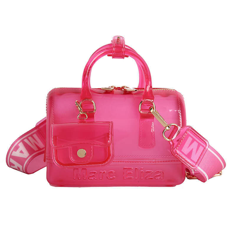HEssentials 2025 Clear Jelly Bag - Mini Pillow Shape PVC Crossbody Handbag Minimalist Style Multi-Color