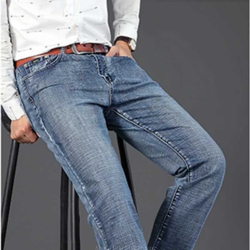 Mens Jeans Summer Casual Fashionable and Universal Stretch Elastic MidLevel Denim Jeans Midtown Industry Loose Jeans W250905