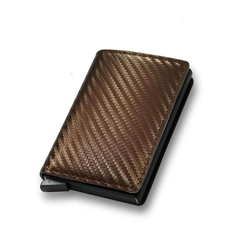 RFID Anti-Magnetic Anti-Theft Men's Aluminum Alloy Metal Sleeve Bank Card Holder Wallet Money Clip