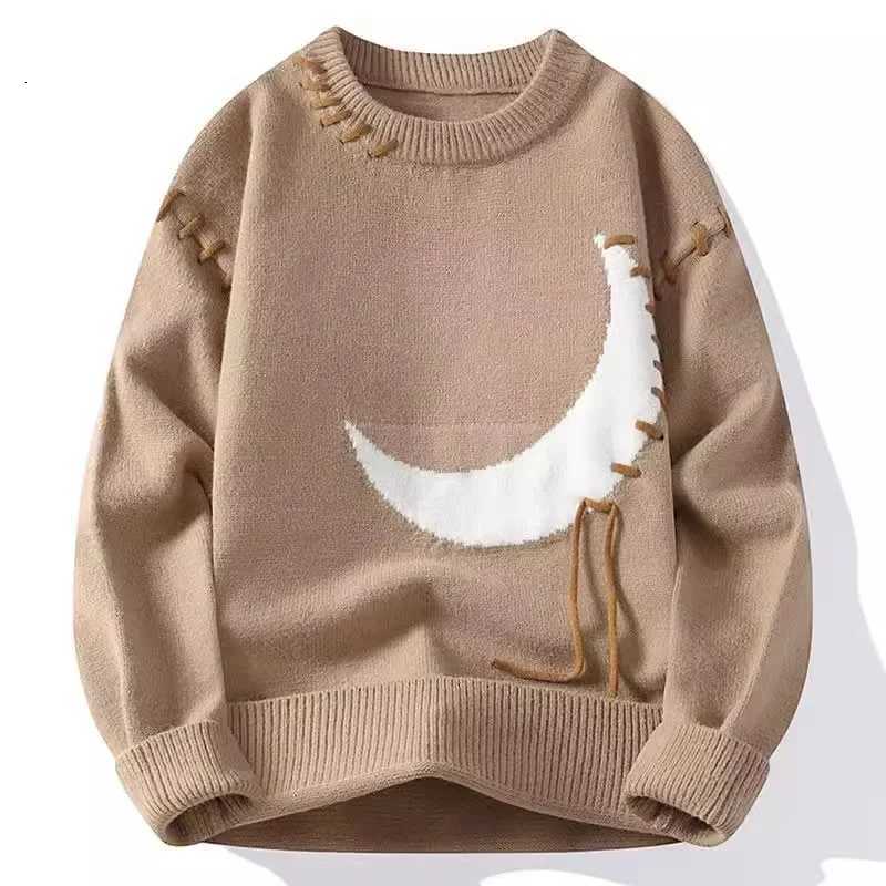 Trendy Mens LooseFit Knitted Sweater Casual Thickened Warm Round Neck AutumnWinter Perfect For High School Students Z250905