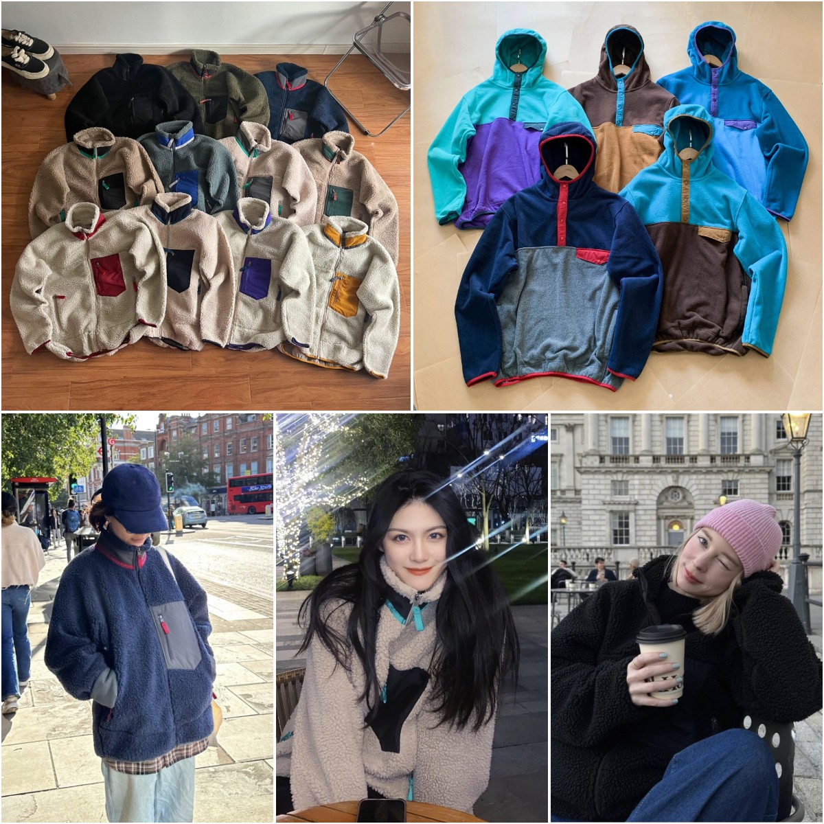 Mens Designer Jackets fleece varsity Patagonialy jackets Lamb Cashmere hoodie Sweatshirts pullover hooded jogger women outwear coats Zipper Retro Winter