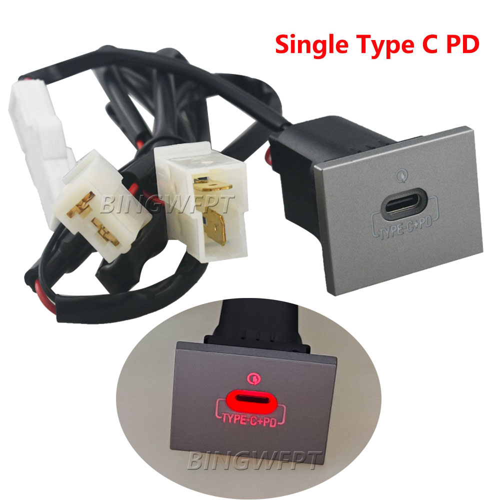 For Ford Focus 2 mk2 2009 2010 2011 Car Electronics Accessories USB Charger Socket Fast Charge Adapter QC3.0 Power Outlet Switch