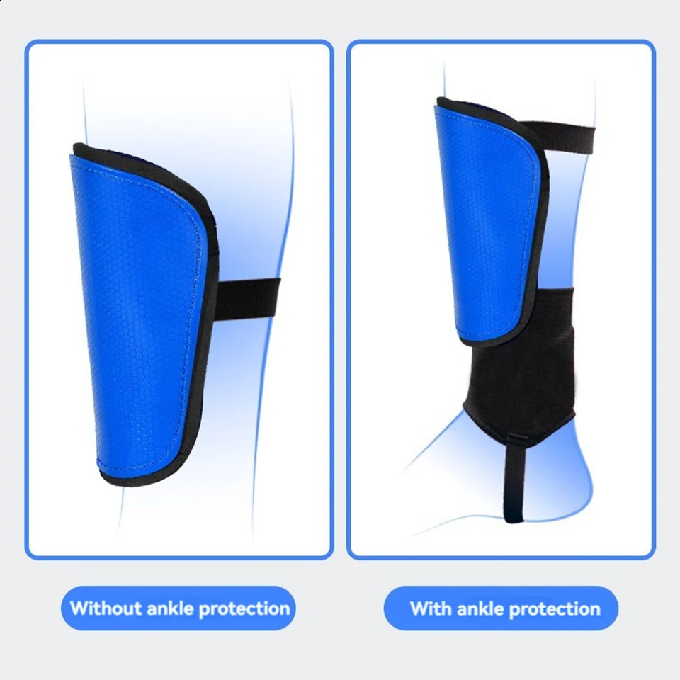Loogdeel 1 Pair Soccer Shin Guard with Ankle Protector and Adjustable Straps Football Protective Gear for Kids Youth Adults 250905