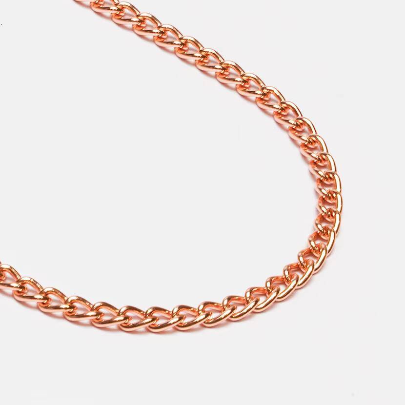 Waterproof TarnishFree DoubleLink Gold Dainty Rose Gold Cuban Snake Necklace Fashion Jewelry with DoubleSided Grind