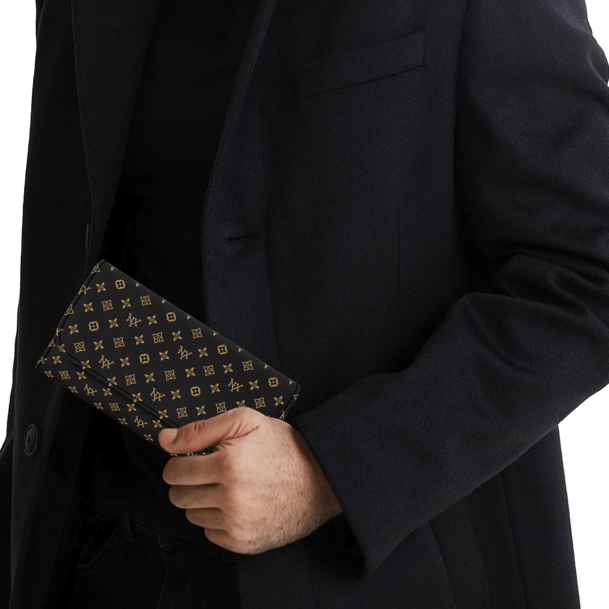 NXY Clutch Long Wallet Litchi Texture Three Fold Large Capacity Wallet Stylish and Functional Long Wallet for Women Elegant and Versatile Clutch Walle