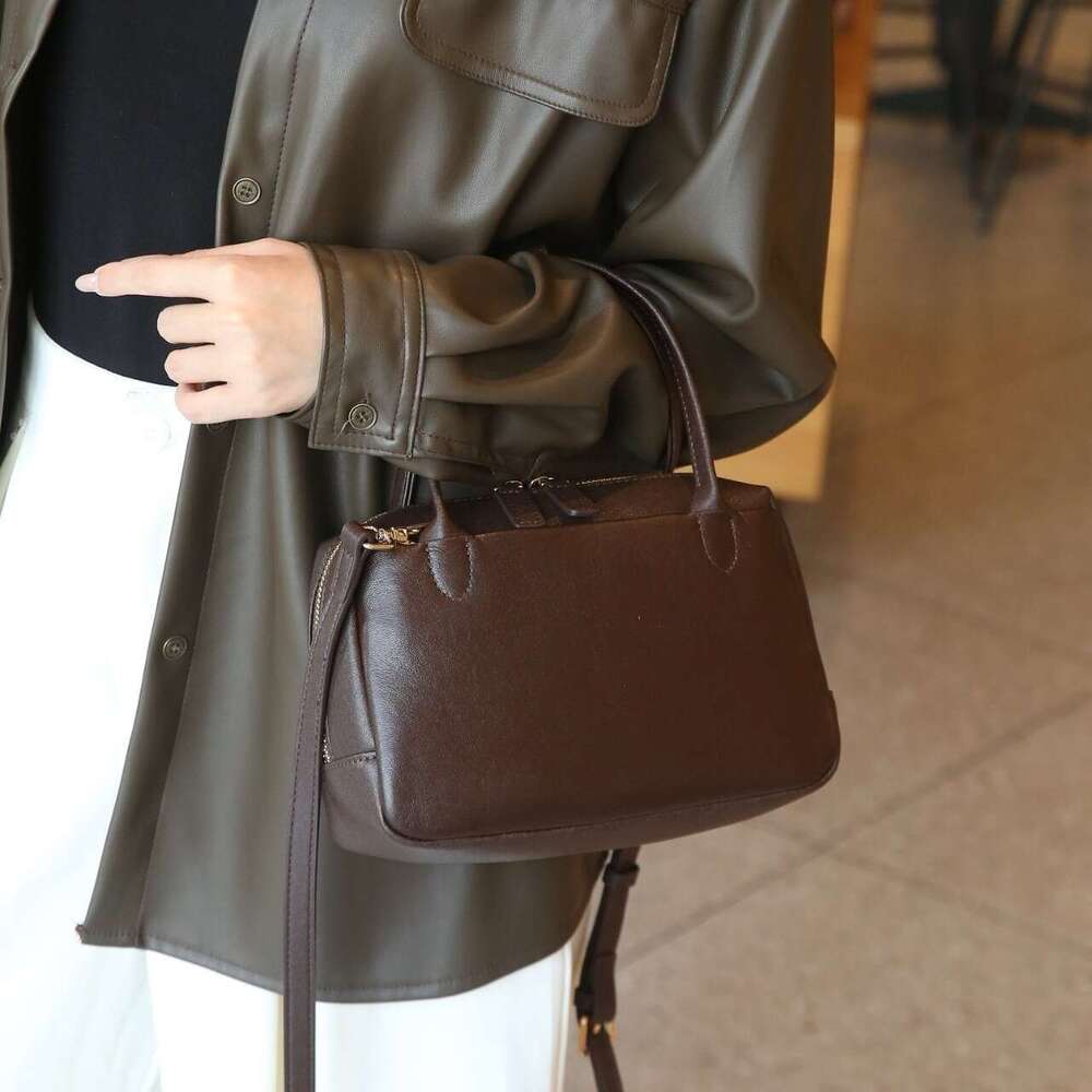 Genuine Leather Women's Small 2025 Spring Summer New Fashion Handbag High-Quality Texture Single Shoulder Crossbody Bag