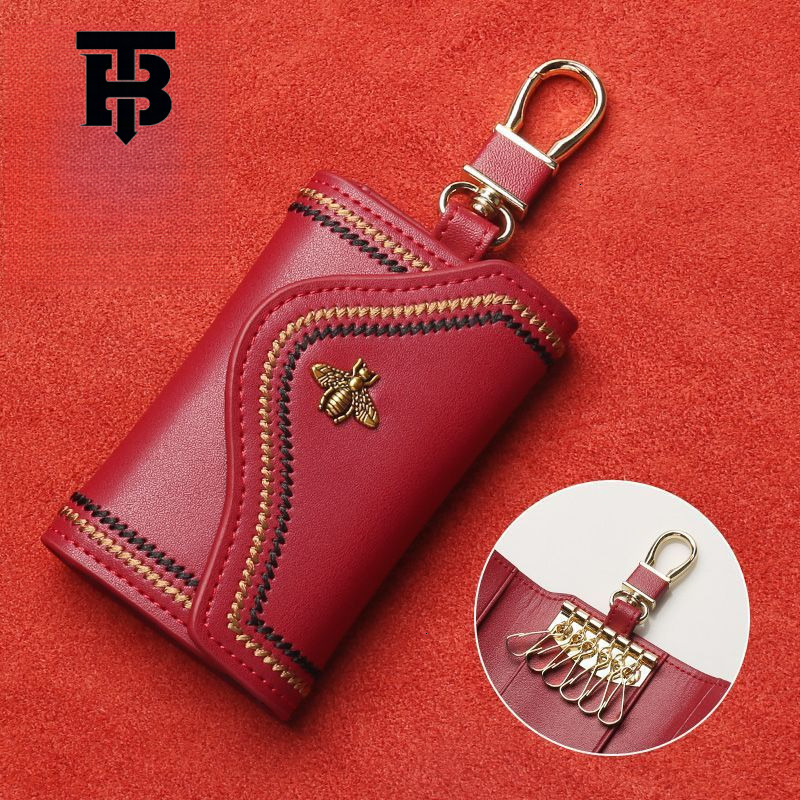 TB BHULAMTE New Key Bag Protective Case Card Bag 2-in-1 Free Shipping Designer Luxury Women's Car Mini Storage Key Bag Men's Wallet Handbag