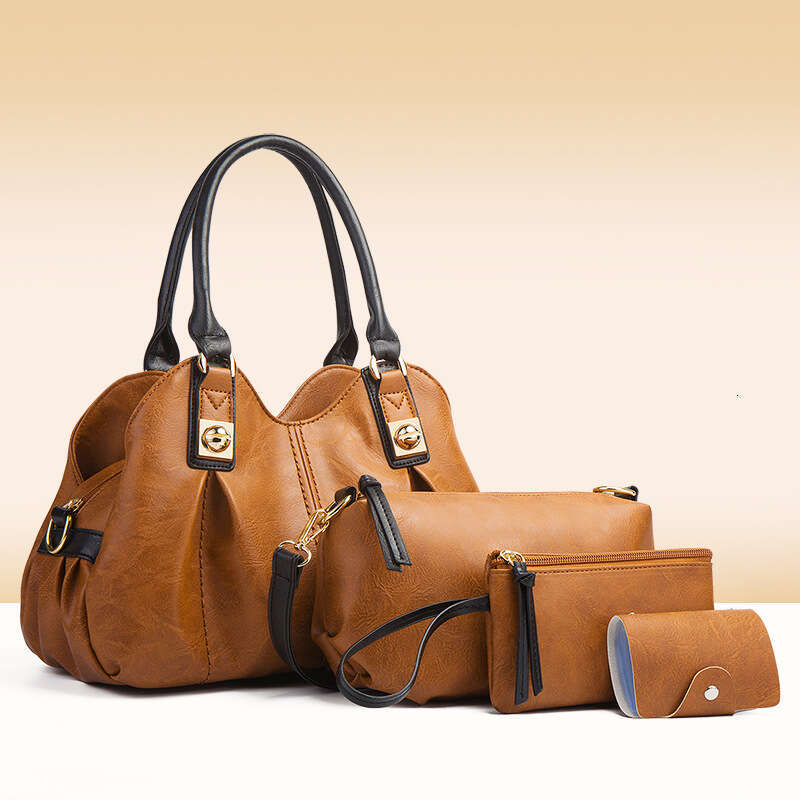 New Fashion Handbag Women's Tote Shoulder Crossbody Three-Piece Set Mother-Daughter Bag