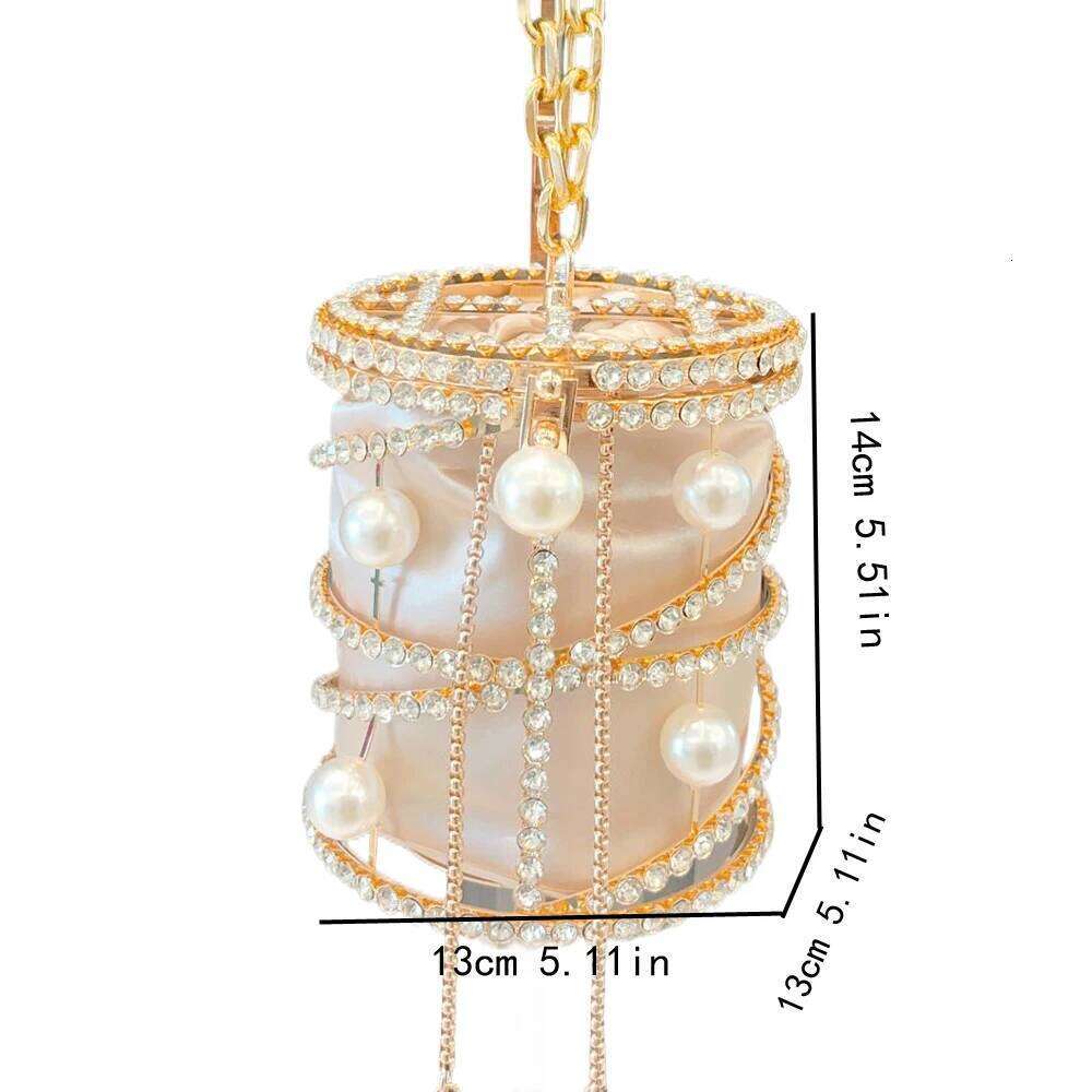 Designer Bags Handmade Rhinestones Evening Clutch Bag Purses And Handbag Designer Shoulder Shiny Crystal Clutch Purse Bucket Bag Luxury Bag