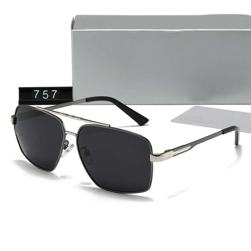 New Polarized Square Frame Men's Fashion Trend Casual Sunglasses Driving Outdoor Glasses 757 2b0
