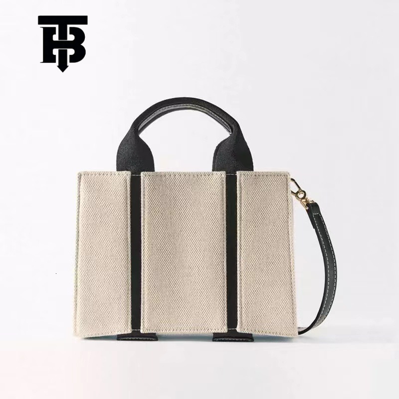 TB BHULAMTE Designer Bag Women's Bag 2025 Fashion Versatile Off-white Mini Canvas City Handbag Crossbody Bag High-end Luxury Bag Small Square Bag