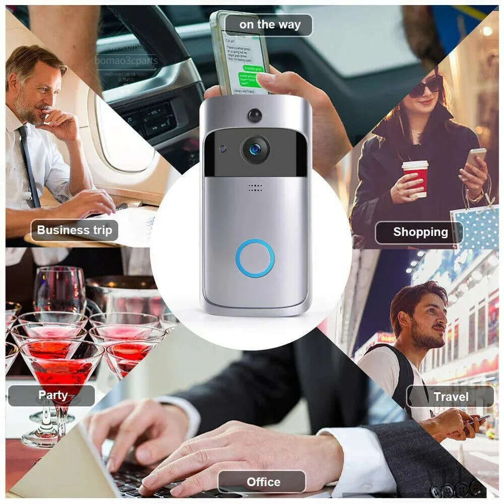 Video Door Phones Smart Doorbell Camera Wifi Wireless Call Intercom Video Eye For Apartments Bell Ring Phone Home Security Cameras