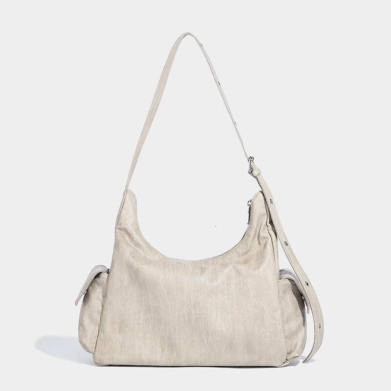 Casual Half Moon Bags For Women Designer Handbags Purses 2024 New In Multiple pockets Decoration Large Capacity Shoulder