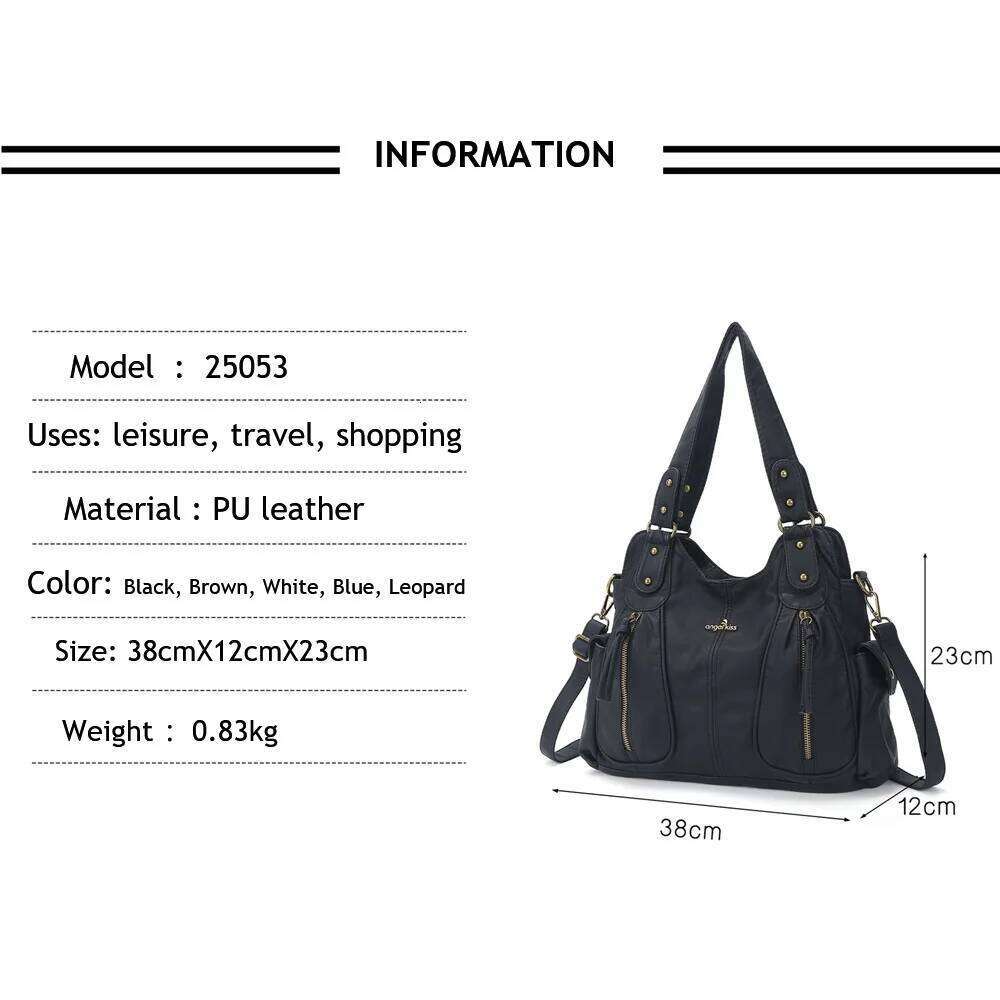 Angel Kiss Women Handbags Denim Blue Shoulder Bags Female Satchel Large Fashion Crossbody Bag Bolsa Feminina
