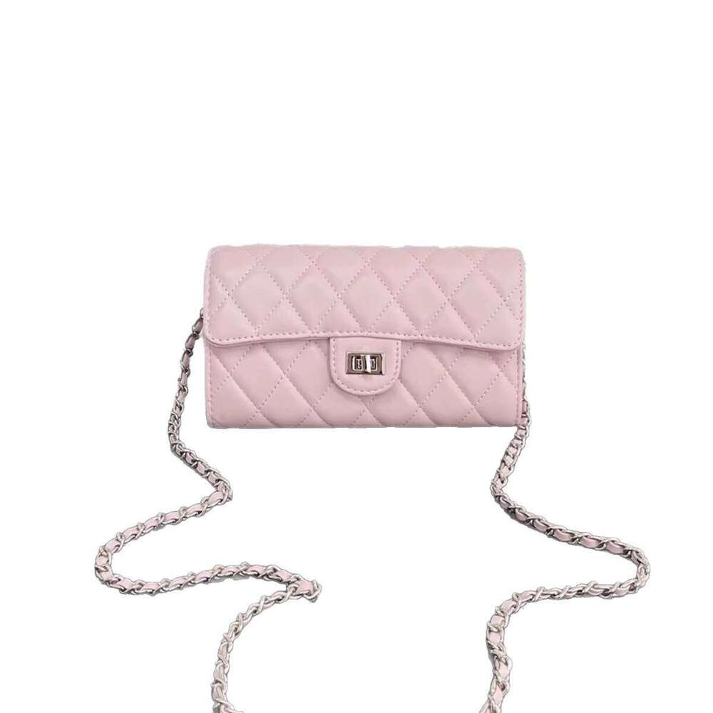 Versatile Mini Square High-end Coin Purse Style Ins Quilted Chain Phone Bag