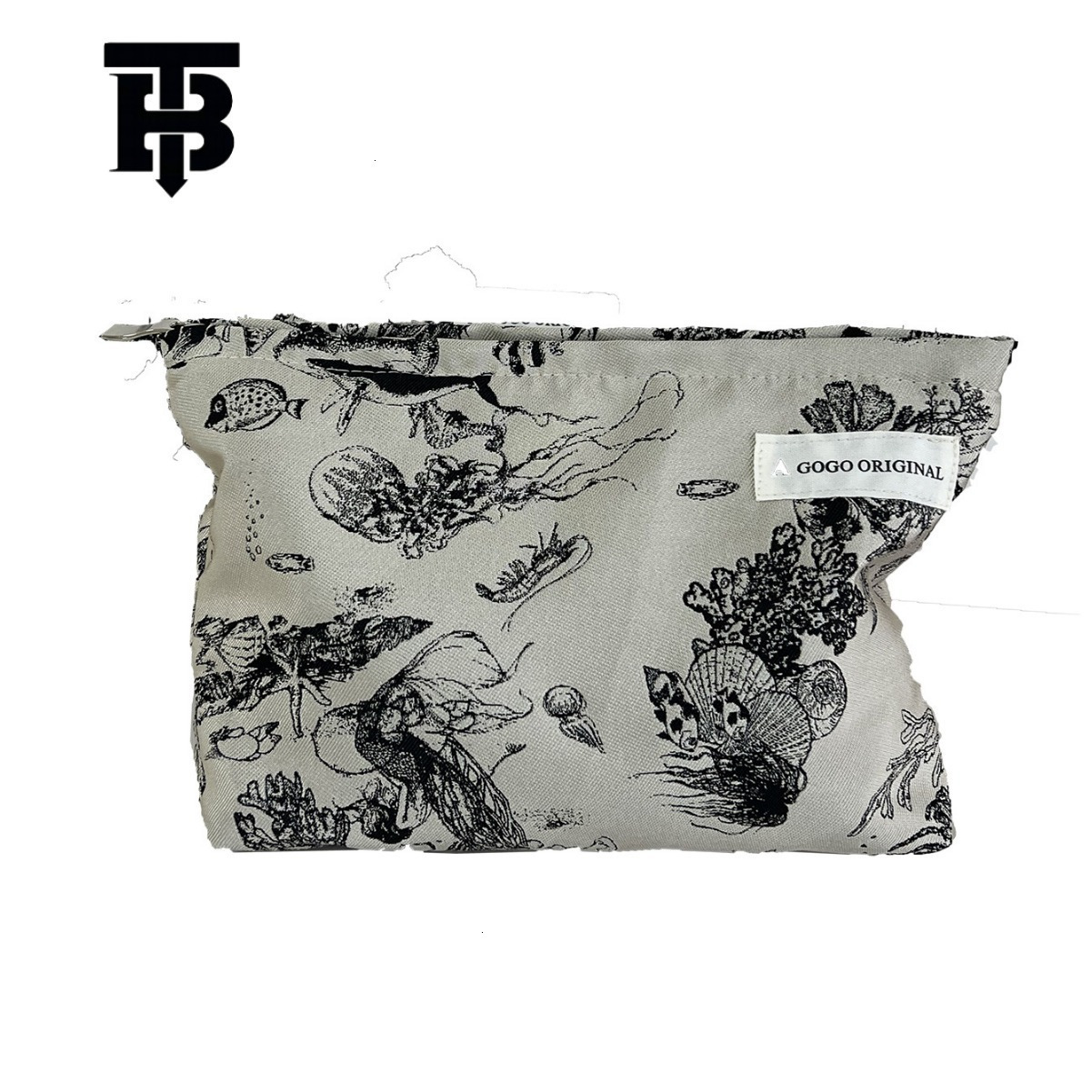 TB BHULAMTE Designer Bag Cross-border Simple Makeup Bag Portable Skincare Luxury Bag Storage Bag Travel Toiletry Bag Underwear Bag Canvas Bag Clutch B